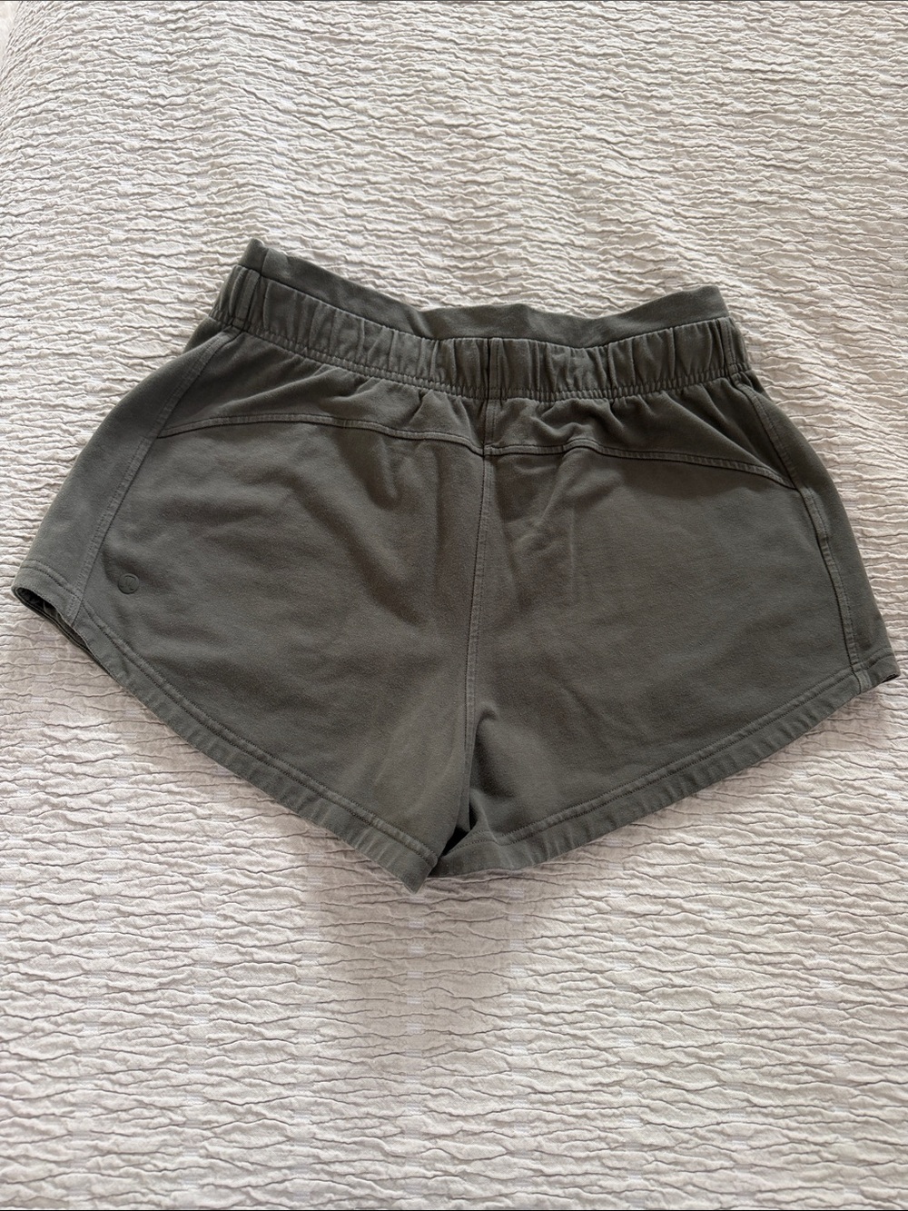 lululemon athletica Olive Green Drawstring Athletic Shorts - Picture 4 of 6